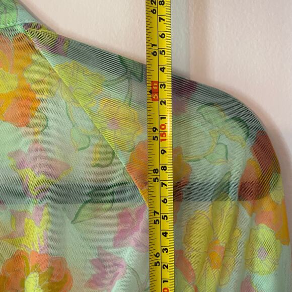 Savage X Fenty Women's size Medium / Large Floral Free Spirit Full-Length Robe - Picture 11 of 11